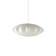 HAY - Nelson Saucer Crisscross Bubble Hanglamp M Off-White Herman Mill...