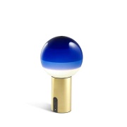 MARSET - Dipping Light Portable Tafellamp Blue/Brushed Brass
