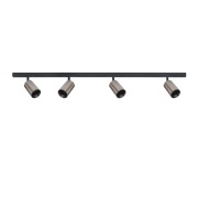 ANTIDARK - Designline Tube Kit PRO 4 Plafondlamp 1,9m Titanium/Zwart