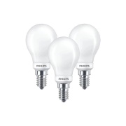Philips - 3-pack Lichtbron LED Dimbaar 4,5W Kogel E14