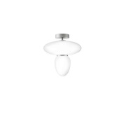 Nuura Aps - Rizzatto 42 Plafondlamp Satin Silver/Opal Nuura