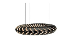 david trubridge - Maru Hanglamp Ø110 Zwart 1 Kant