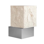 101 COPENHAGEN - Temple Tafel Tall Chrome/Limestone