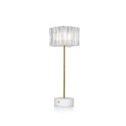 Slamp - Accordéon Battery Taffellamp Prism/White