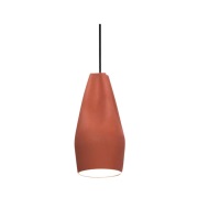 MARSET - Pleat Box 13 Hanglamp E27 Terracotta/Wit