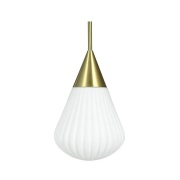Dyberg Larsen - Ballon Hanglamp Small Opaal/Geel Koper DybergLarsen