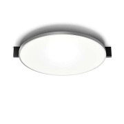 LIGHT-POINT - Inlay Round C3 Plafondlamp Matt Black/Satin Silver