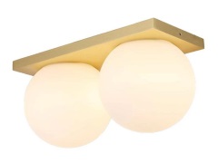 ANTIDARK - Palla Mini C290 LED Plafondlamp Dim-to-Warm Opaal/Messing