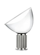 FLOS - Taccia LED (Glas) Taffellamp Silver