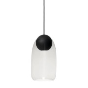 MATER - Liuku Hanglamp Ball Black/Transparent