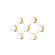 Nuura Aps - Liila 7 Wand-/Plafondlamp Nordic Gold/Opal White Clear Nuu...