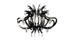 Slamp - Lillibet Hanglamp Zwart/Transparant