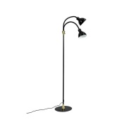 Dyberg Larsen - Lilje Vloerlamp Zwart/Geel Koper DybergLarsen