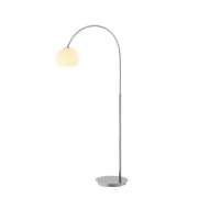 Lindby - Cynthia vloerlamp opaal/nikkel
