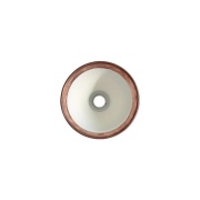 Lampe Gras - 304 Wandlamp Zwart/Raw Koper/Wit