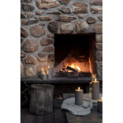 Uyuni Lighting - LED-buitenkaars, 20 cm, zandsteen