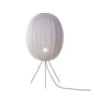 Made By Hand - Knit-Wit 65 High Oval vloerlamp zilver 130 cm