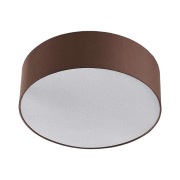 Lindby - Sebatin Plafondlamp Ø40 Brown/White/Nickel