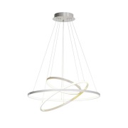 Lucande - Ezana hanglamp nikkel 3 Step