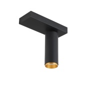 LOOM DESIGN - X-Beam plafondlamp enkelvoudig zwart goud
