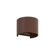 Lindby - Nivar Round LED Buiten Wandlamp Rust Brown