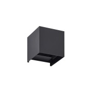 Lindby - Nivar Square LED Buiten Wandlamp Black