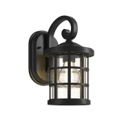 Lindby - Ankea Buiten Wandlamp H28 Black/Clear