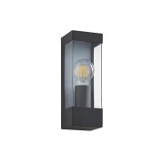 Lindby - Tilian Buiten Wandlamp Dark Grey/Clear