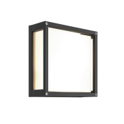 Lucande - Aurelien Square Buiten Wandlamp IP54 Dark Grey