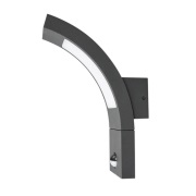 Lucande - Juvia LED BuitenWandlamp w/Sensor Graphite