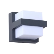 Lindby - Fyra Square LED Smart Buiten Wandlamp Grijs