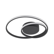 Lindby - Emisua LED Plafondlamp CCT Dim. Black