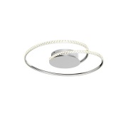 Lindby - Joline LED Plafondlamp Ø45 Chrome/Clear