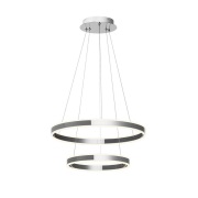 Lucande - Lyani 2 Hanglamp Ø60 Chrome/White