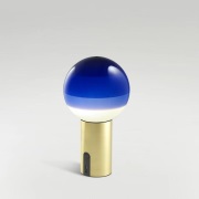 MARSET - Dipping Light Portable tafellamp Blue/Brushed Brass