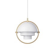 GUBI - Multi-Lite hanglamp S Brass/White