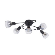 Lindby - Pendura 5 Plafondlamp Zwart