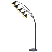 Lindby - Lira 5 Vloerlamp Black/Gold