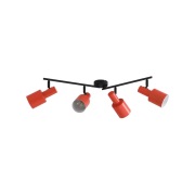 Lindby - Ovelia 4 Plafondlamp Orange/Black