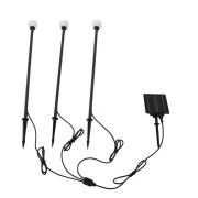 Lindby - Freydis Zonnecellamp w/Grondpin 3 pcs. Zwart