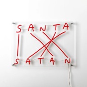 SELETTI - Santa-Satan LED-Sign