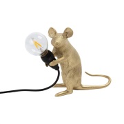 SELETTI - Mouse Lamp Mac Sitting Tafellamp Goud