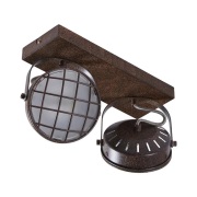 Lindby - Tamin 2 plafondlamp Rust/Wit