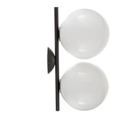 FLOS - IC C/W1 Double Plafondlamp/Wandlamp Zwart