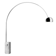 FLOS - LED-booglamp Arco, chroom, hoogte 240 cm