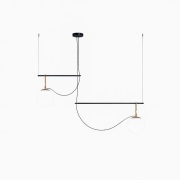 Artemide - Nh S3 2 Bracci Hanglamp Black/Brass