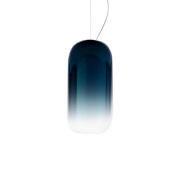 Artemide - Gople Mini Hanglamp Blue Sapphire/Black