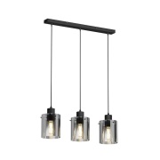 Lindby - Kourtney 3 Hanglamp Black/Smoke