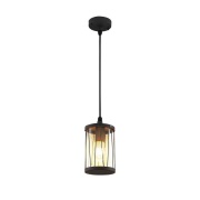 Lindby - Yonan Udendørs Hanglamp Dark Grey/Clear