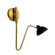 Dyberg Larsen - Futura Wandlamp Black/Brass DybergLarsen